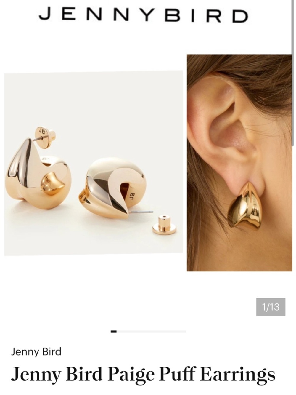 Jenny Bird Paige Puff Earrings